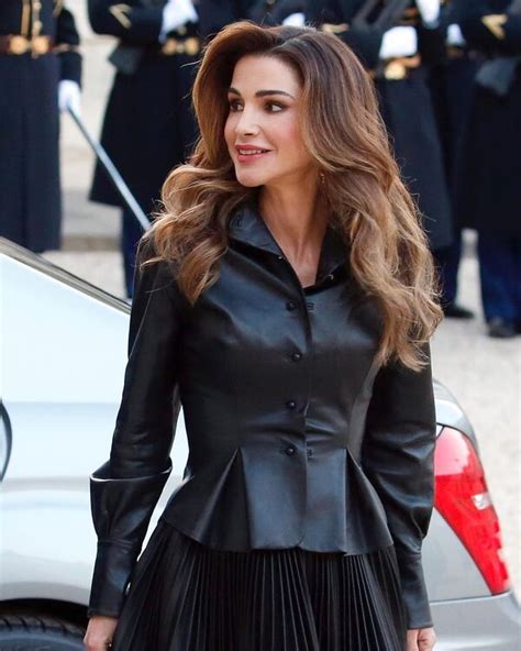 Queen Ranias All Black Leather Ensemble Is The Spring Outfit We Never