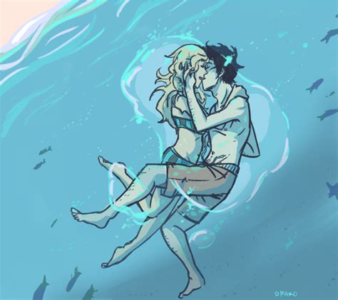 Percy Jackson And Annabeth Chase The Best Underwater Kiss Of All Time The Last Olympian