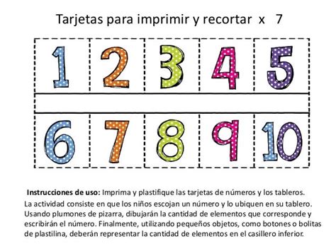 Tarjetas Imprimibles Fichas De Numeros Del 1 Al 10 Para Imprimir A Images