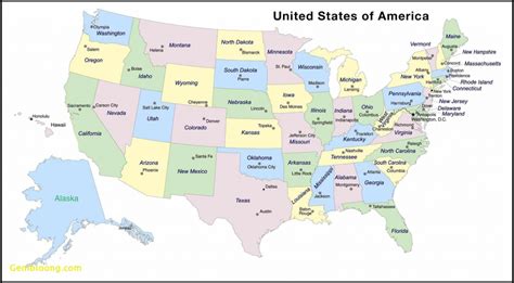 Print Map Of United States With Capitals Printable Us Maps
