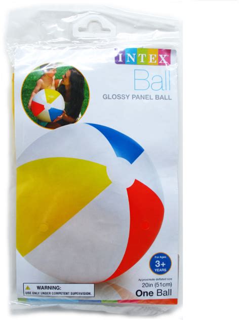 Wholesale Intex 20 Inflatable Glossy Beach Ball Sku 1988418 Dollardays