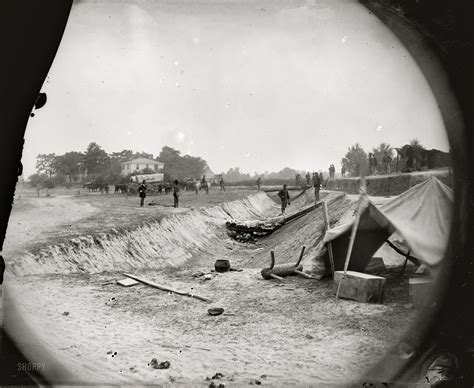 Photographs From The Siege Of Petersburg Va Redoubt Near Dunns
