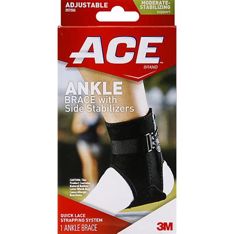 Ace Ankle Brace With Side Stabilizers Adjustable Moderate