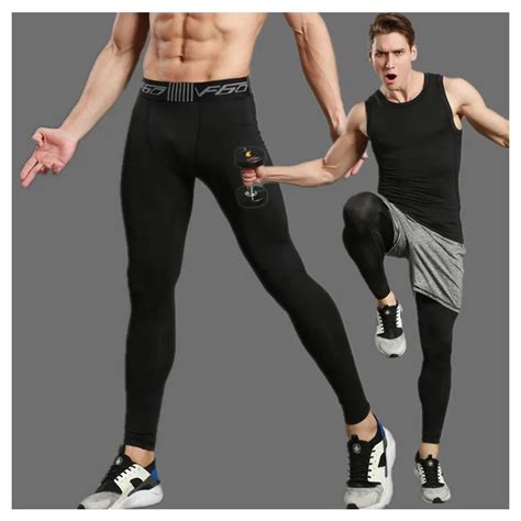 new sport pants mens fitness leggings stretch trousers mens sportswear gym running tights quick