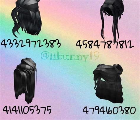 Roblox Hairstyle Codes Roblox Hair Codes Under 100 Robux 20