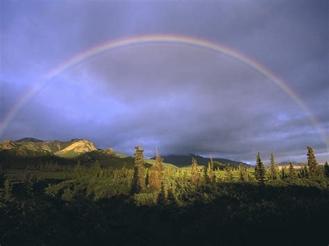 Full Rainbow Fall Denali National Park Alaska 1600x1200 646695