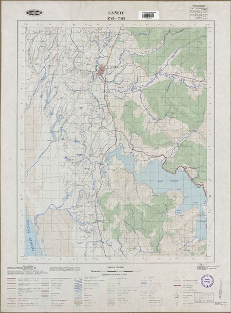 Cañete Material Cartográfico Instituto Geográfico Militar De Chile