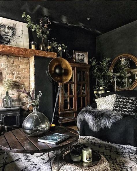 Dark And Moody Living Room Quirkyhomedecor Moody Living Room Living