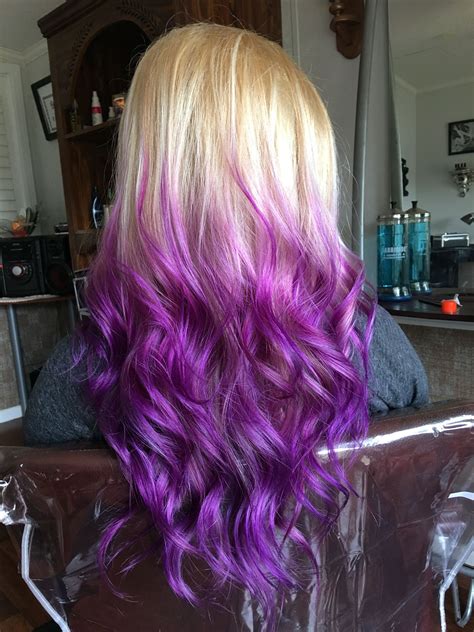 45 Best Pictures Blonde Hair Turned Purple Purple Blonde Ombre Dyed