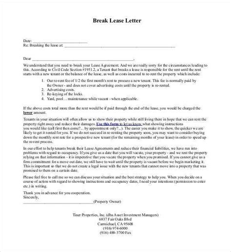 Moving out before your lease ends might be a smart idea how can you break a lease successfully, and with as little hassle as possible? 23+ Lease Termination Letter Templates - PDF, DOC | Free ...