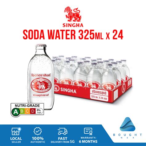 Singha Sparkling Soda Water 325ml X 24 Bottles Great For Mixing And Healthier Choice For Thirst
