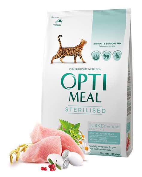Сухой корм Optimeal для стерилизованных кошек и кастрированных котов