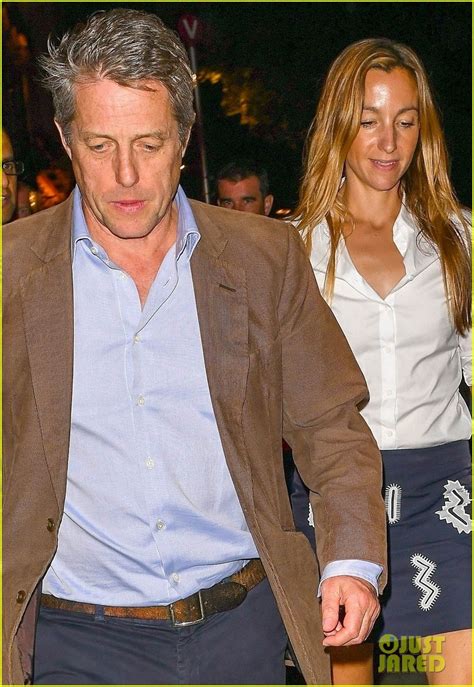 Hugh Grant And Wife Anna Eberstein Step Out For Date Night In London