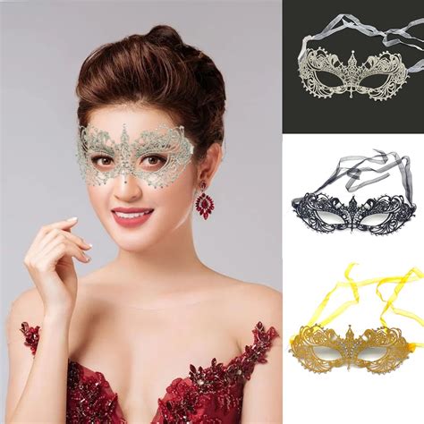 Masquerade Hollow Out Lace Mask Props Black Half Face Adult Sexy