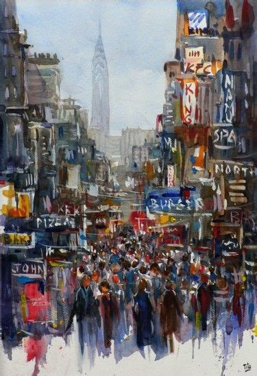 New York Painting Original Art Artwork