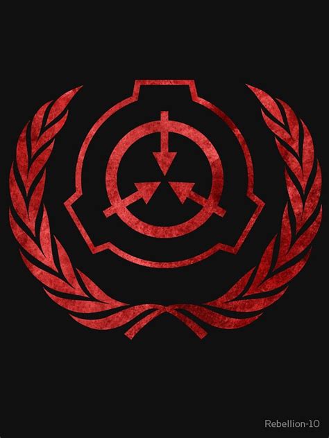 Scp Foundattion Red Crest Logo Symbol T Shirt By Rebellion 10