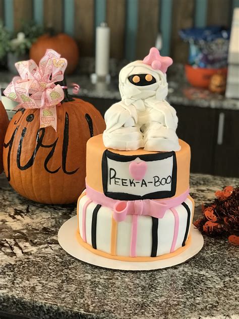 Halloween Baby Shower Cake | Cake, Baby shower cakes, Crispy treats