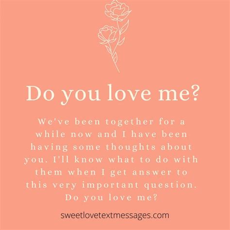 Do You Love Me Quotes For Him Or Her Love Text Messages