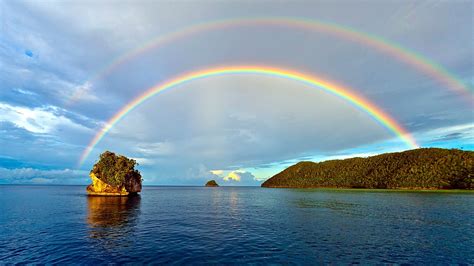 Rainbow West Papua Indonesia Island
