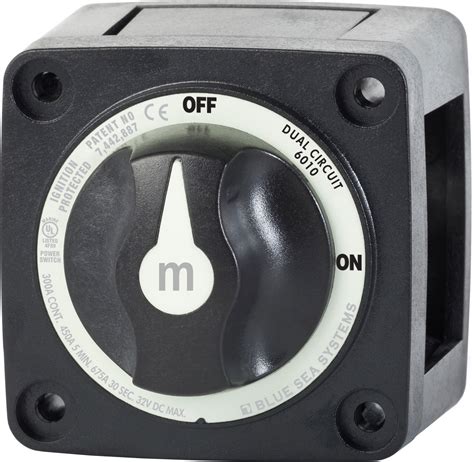 The american boat and yacht council (abyc) publishes safety standards for circuit protection, wire sizes and other related issues in electrical. m-Series Mini Dual Circuit Battery Switch - Black - Blue Sea Systems
