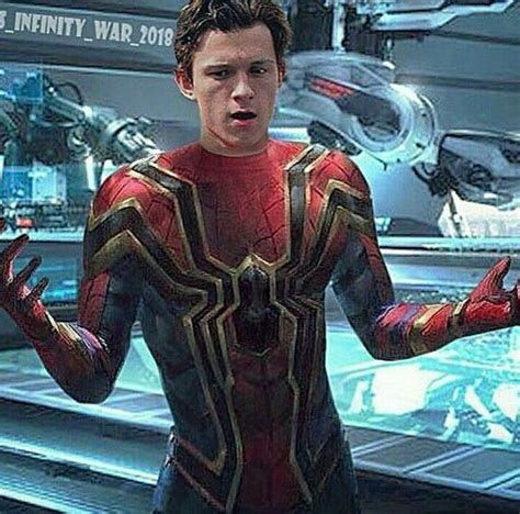 Tom Holland In His Iron Spider Suit Tom Holland Iron Spider Suit