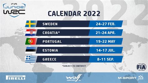 Calendario Wrc 2022 Tutte Le Gare Del Mondiale Rally 2022 Rallyssimo