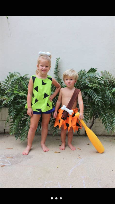 Pebbles And Bam Bam Flintstone Inspired Costume Cosplay In 2021