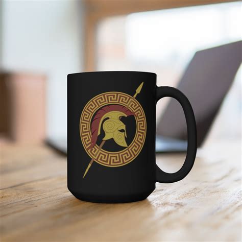 Spartan Warrior Mug Greek Mythology Mug Warrior Mug Etsy