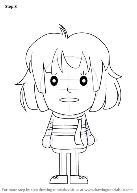 Learn How To Draw Frisk From Undertale Undertale Step By Step