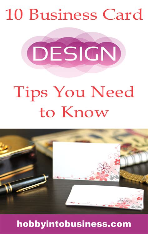 10 Business Card Design Tips Turn Your Hobby Into A Business