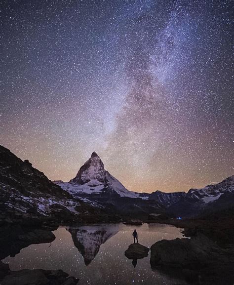 Starry Night In Matterhorn Switzerland ️ ️ ️ Picture By Chrisburkard