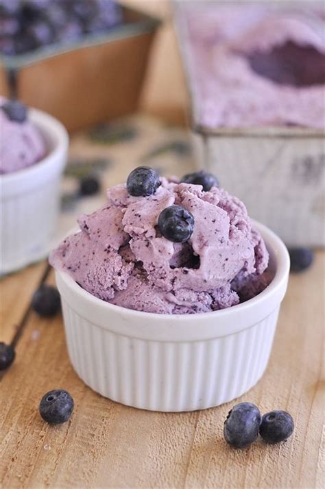 Fresh Homemade Blueberry Ice Cream Recipe Blueberry Ice Cream Ice
