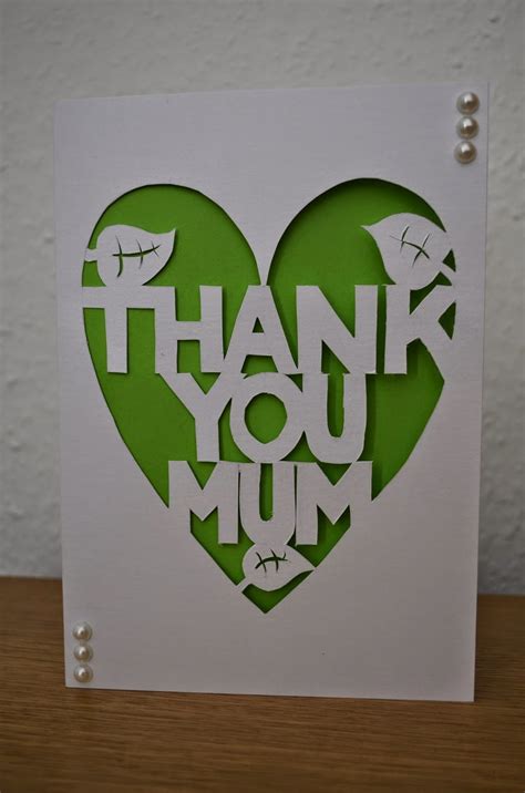 Cut Out Mothers Day Card ~ Stuff And Spice