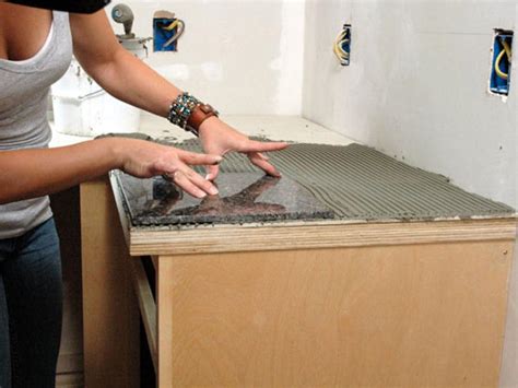 How To Install A Granite Tile Kitchen Countertop How Tos Diy