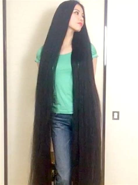 Video Super Long Black Hair Realrapunzels