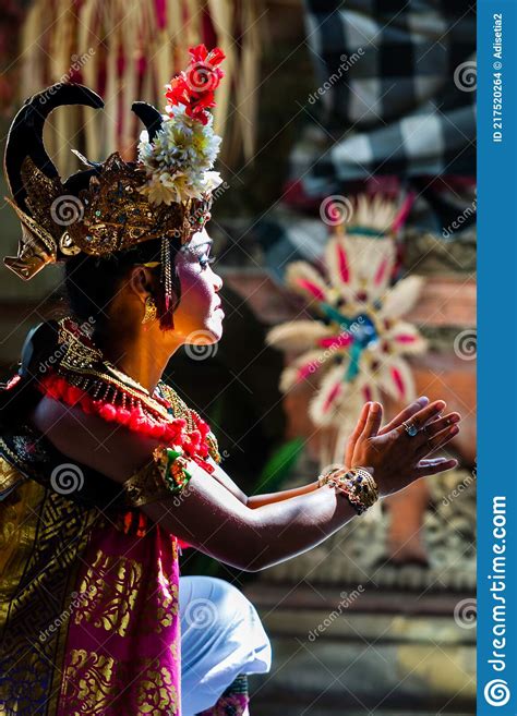 Knight Figure In The Balinese Barong Dance In Ubud Bali Indonesia