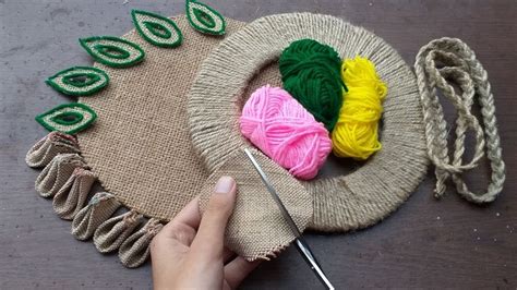 Diy Burlap And Jute Rope Craft Ideas With Cardboard Best Out Waste