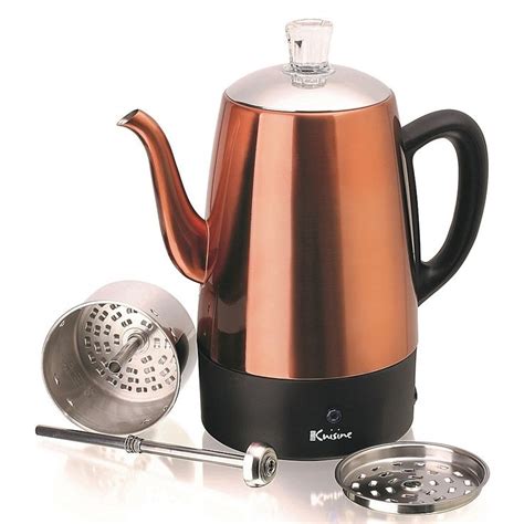 Euro Cuisine® Electric Coffee Percolator In Copper Bed Bath And Beyond Percolator Coffee