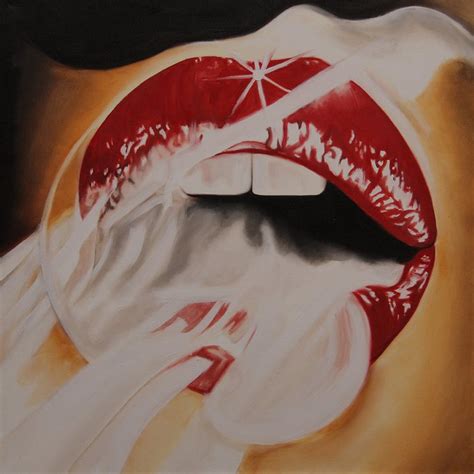 Smoke Lips GIUDITTA Artwork Celeste Network Lips Painting Artwork Human Figure