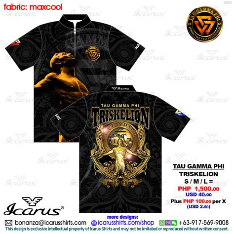 Tau Gamma Phi Triskelion Icarus Shirts