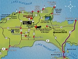Michigan Upper Peninsula Attractions Map | Images and Photos finder