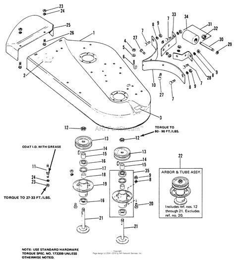 Simplicity 1690176 4208 8hp Gear W 36 Mower And 36 Rotary Mower Parts Diagram For Mower