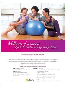 Compassionate care in your community. Free Women's Seminar on Bladder Leakage and Prolapse ...