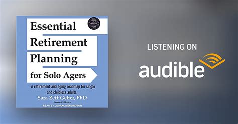 Essential Retirement Planning For Solo Agers By Sara Zeff Geber Phd Audiobook