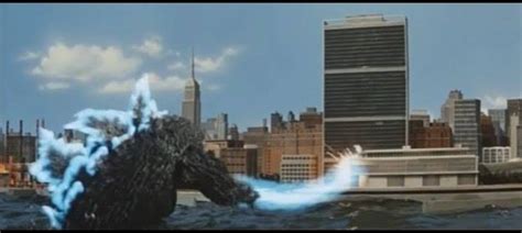 Godzilla Attacking The United Nations Building In Destroy All Monsters