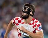 ¿Por qué el jugador Josko Gvardiol de Croacia utiliza máscara en el ...