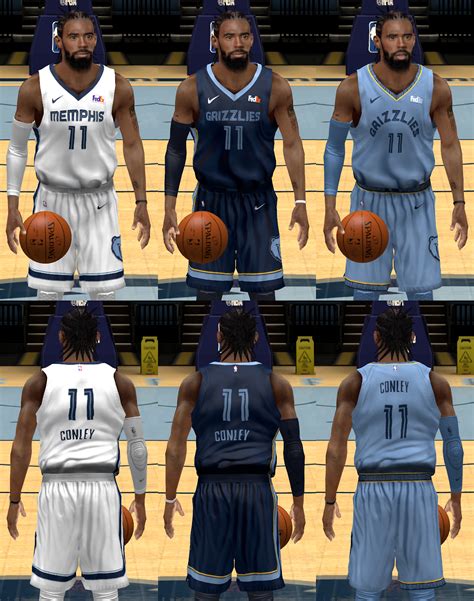 The uniforms are primarily darker blue and white, and the grizzlies kept a baby blue known as beale street blue statement. NLSC Forum • Downloads - NBA Nike Memphis Grizzlies 2018 Uniforms