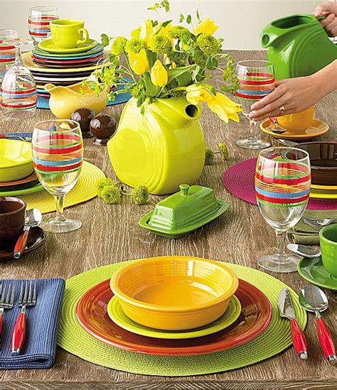 Fiestaware Table Setting Ideas And Fiestaware Place Setting Making Every