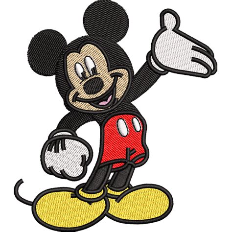 Happy Mickey Mouse Embroidery Design For Sale At Best Price