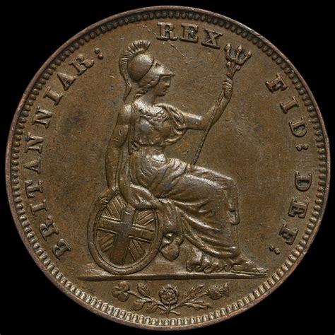 1831 William Iv Copper Farthing